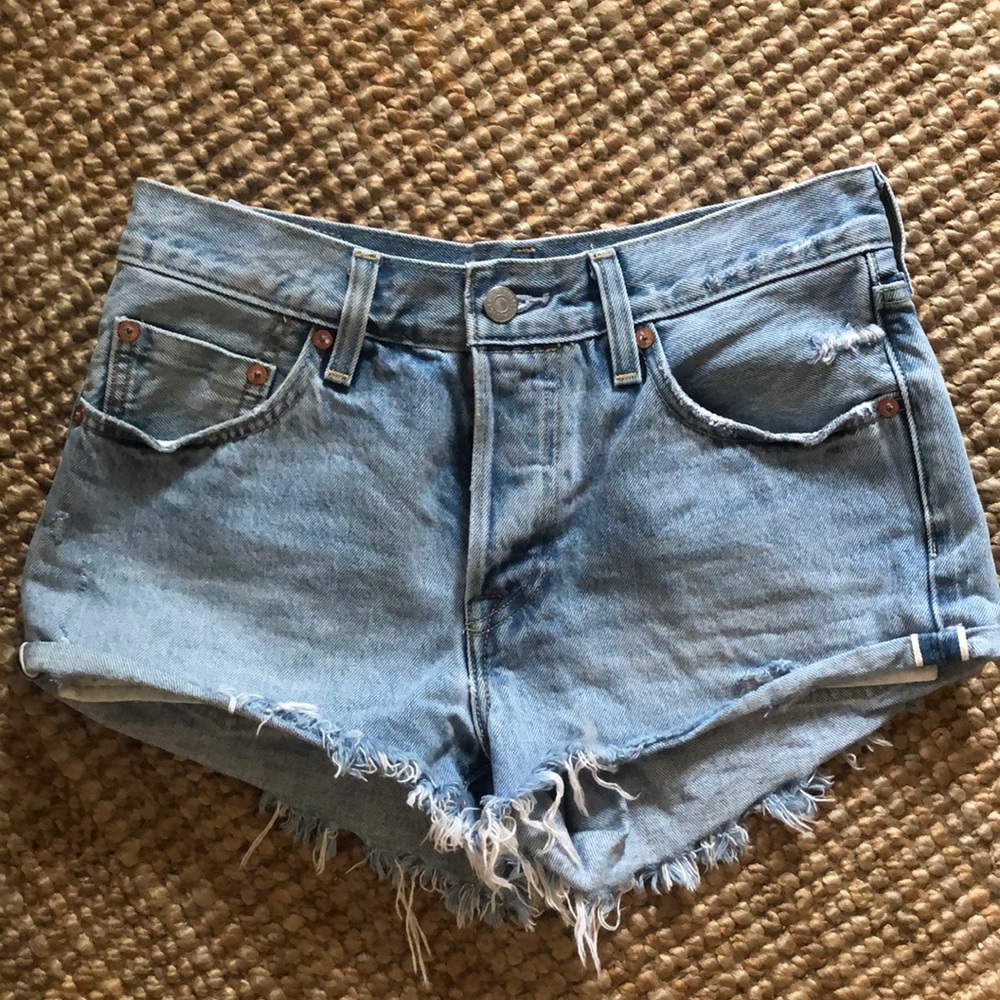 Levi’s 501 High Rise Denim Shorts